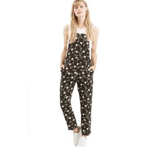 Top shop floral overalls